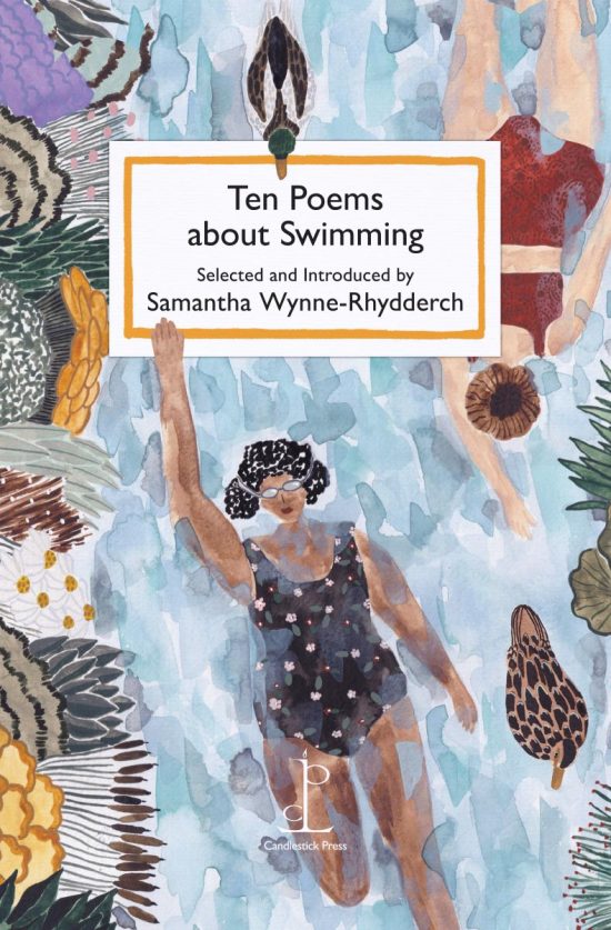Front cover of the Ten Poems about Swimming poetry pamphlet