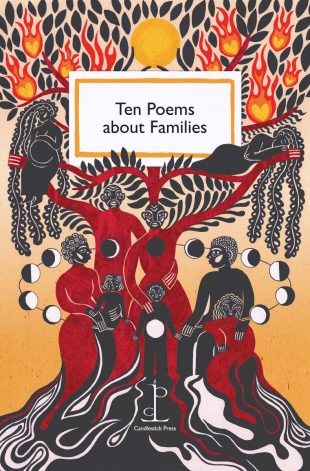 Front cover of the poetry pamphlet Ten Poems about Families