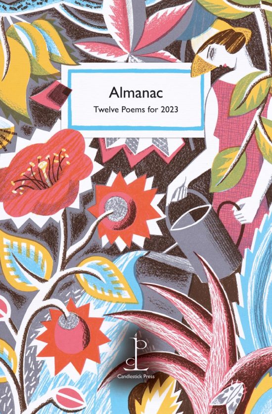 Front cover of the Almanac: Twelve Poems for 2023 poetry pamphlet