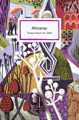 Front cover of the poetry pamphlet Almanac: Twelve Poems for 2022
