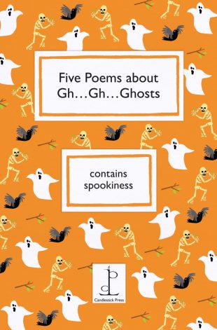 Front cover of the poetry pamphlet Five Poems about Gh…Gh…Ghosts