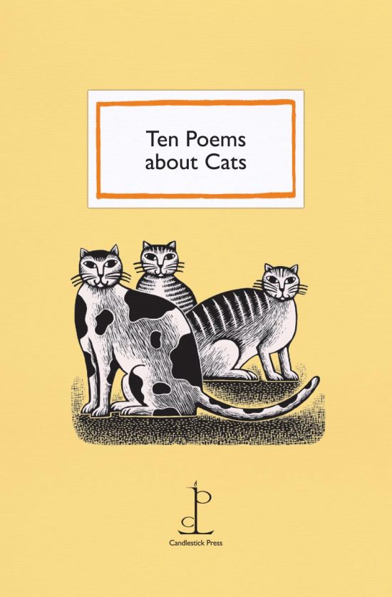 Front cover of the Ten Poems about Cats poetry pamphlet