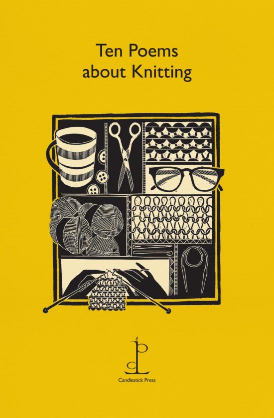 Front cover of the Ten Poems about Knitting poetry pamphlet