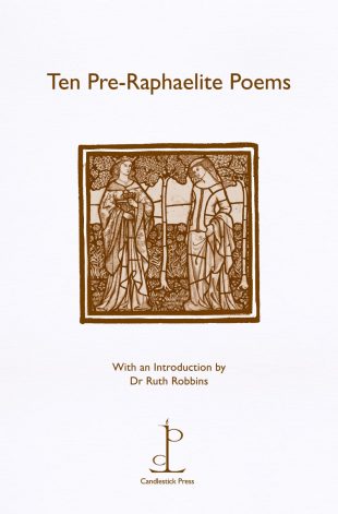 Front cover of the poetry pamphlet Ten Pre-Raphaelite Poems