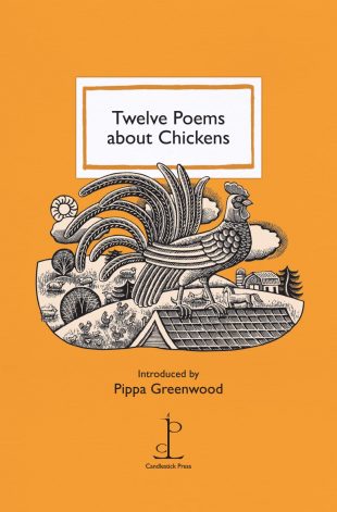 Front cover of the Twelve Poems about Chickens poetry pamphlet