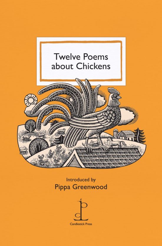 Front cover of the Twelve Poems about Chickens poetry pamphlet
