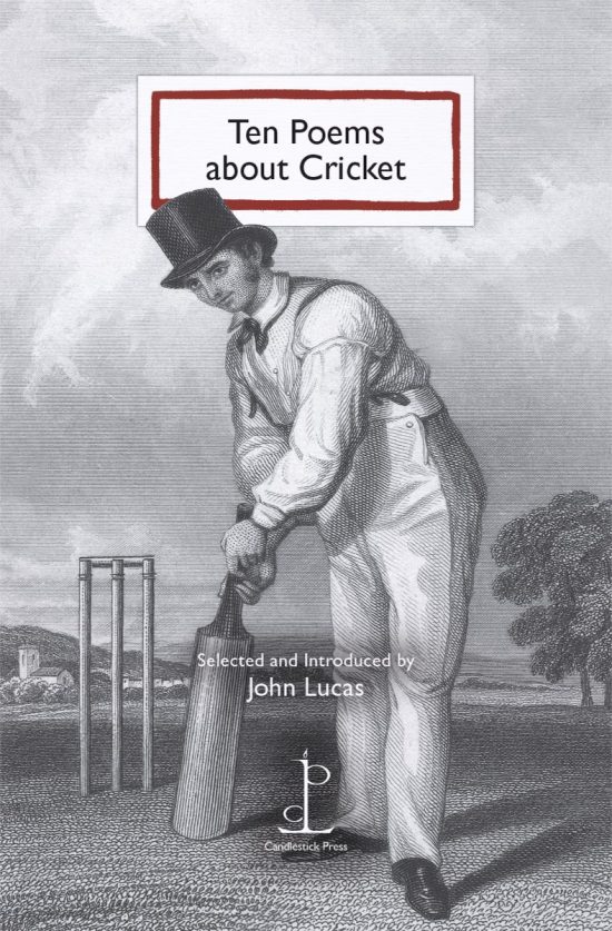 Front cover of the Ten Poems about Cricket poetry pamphlet