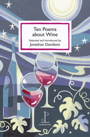 Front cover of the poetry pamphlet Ten Poems about Wine