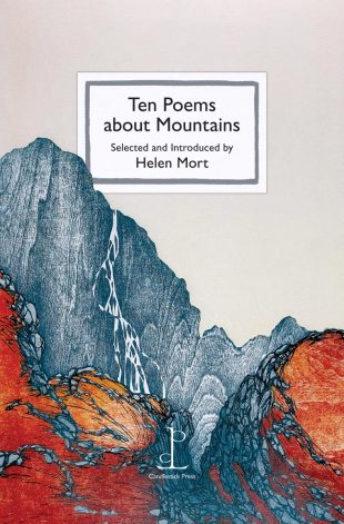Front cover of the poetry pamphlet Ten Poems about Mountains