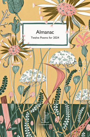 Front cover of the poetry pamphlet Almanac: Twelve Poems for 2024