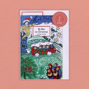 Pack image of the By Bus to Christmas: by Tony Curtis poetry pamphlet on a decorative background