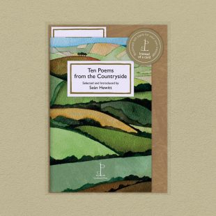 Pack image of the Ten Poems from the Countryside poetry pamphlet on a decorative background