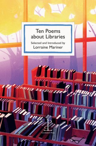 Front cover of the Ten Poems about Libraries poetry pamphlet