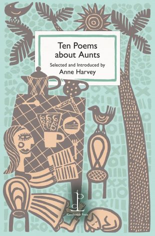 Front cover of the poetry pamphlet Ten Poems about Aunts