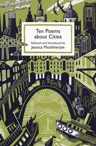 Front cover of the poetry pamphlet Ten Poems about Cities