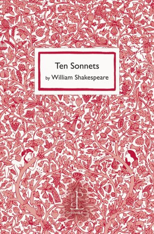 Front cover of the poetry pamphlet Ten Sonnets: by William Shakespeare