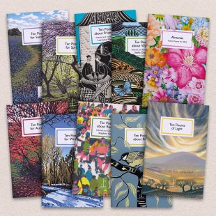 various Candlestick pamphlets on a decorative background